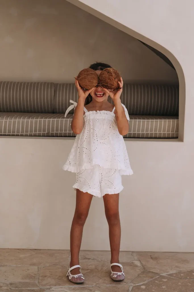 White Broderie Mini Playsuit
