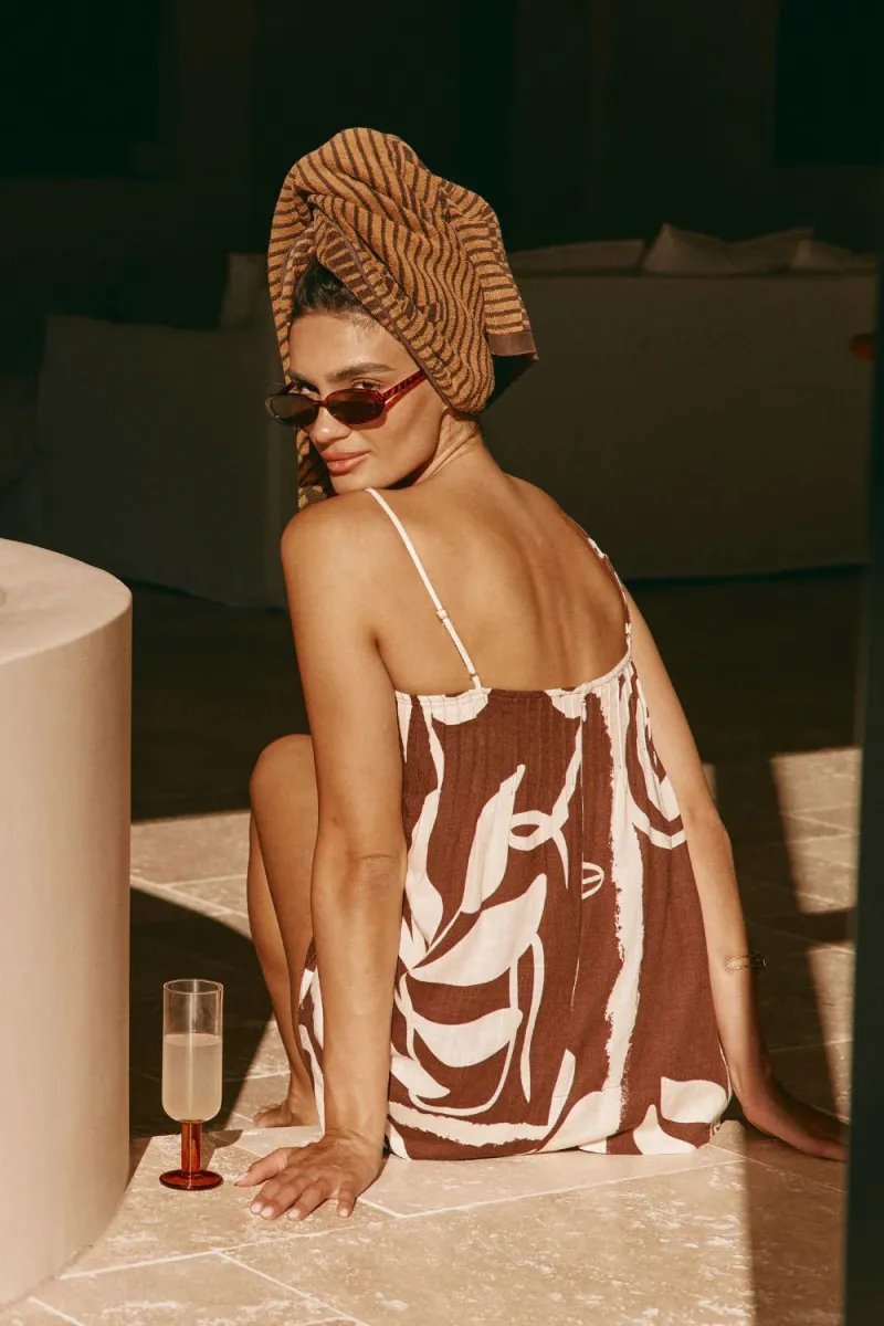 Brown Ruffled Playsuit - Image 4