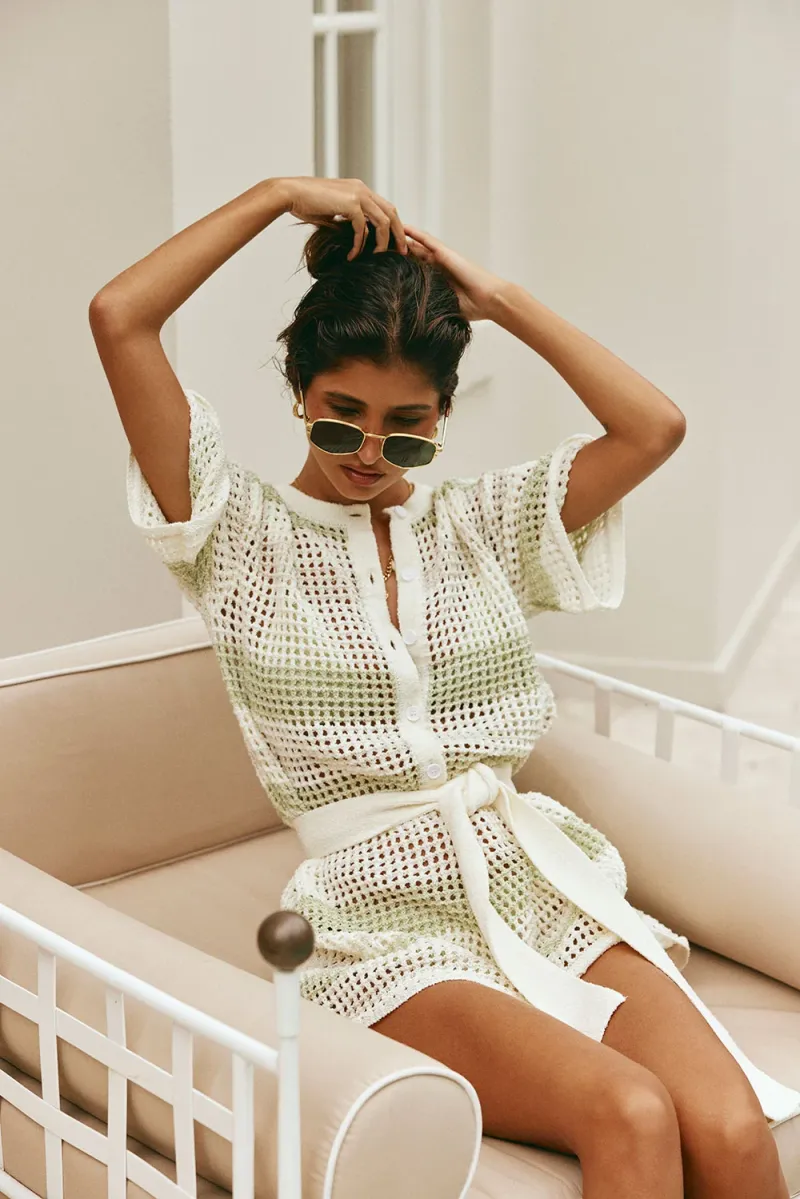 Cream Knit Playsuit - Image 4