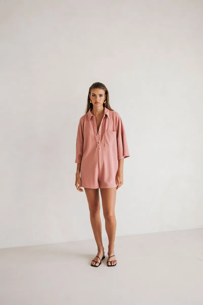 Pink Relaxed Playsuit - Image 3