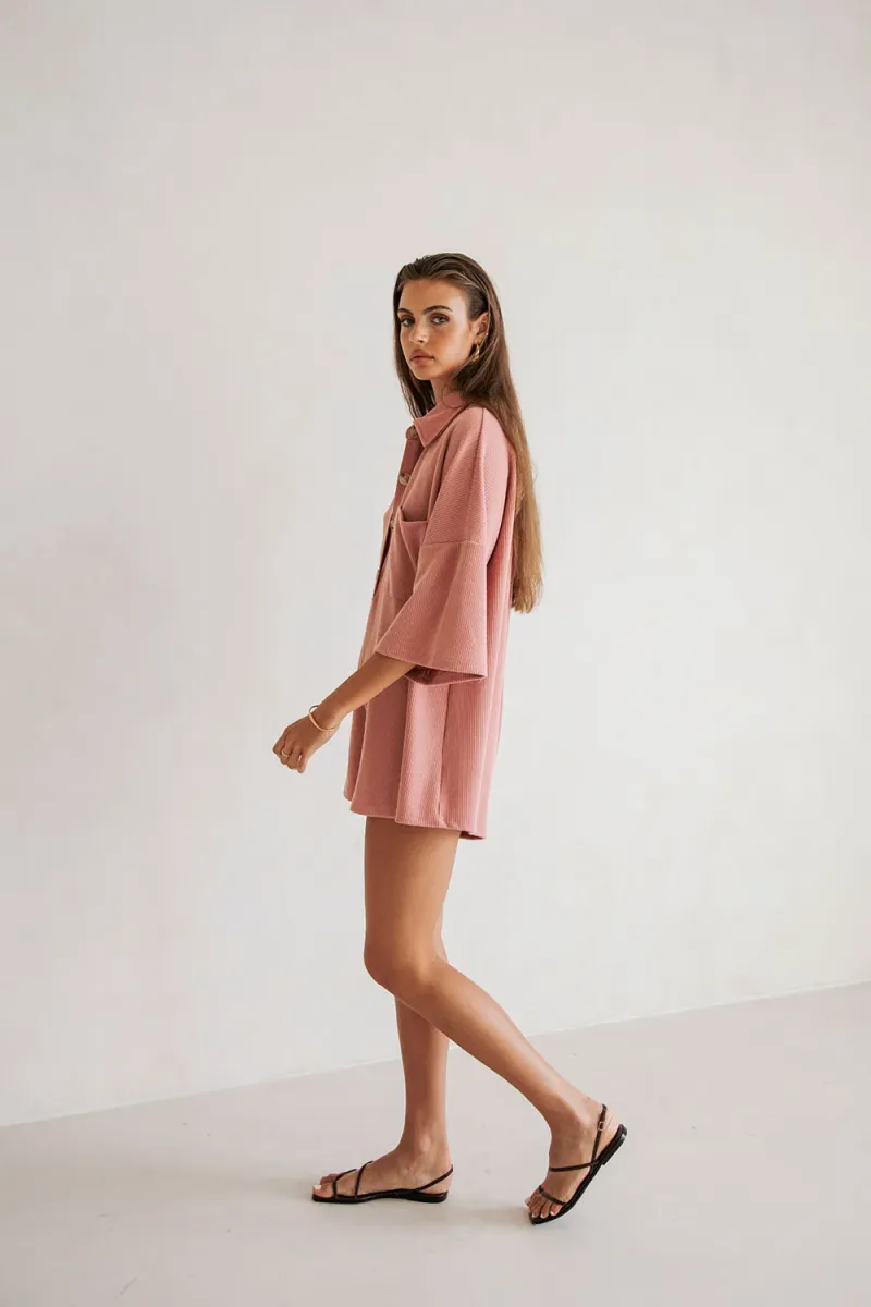 Pink Relaxed Playsuit - Image 4