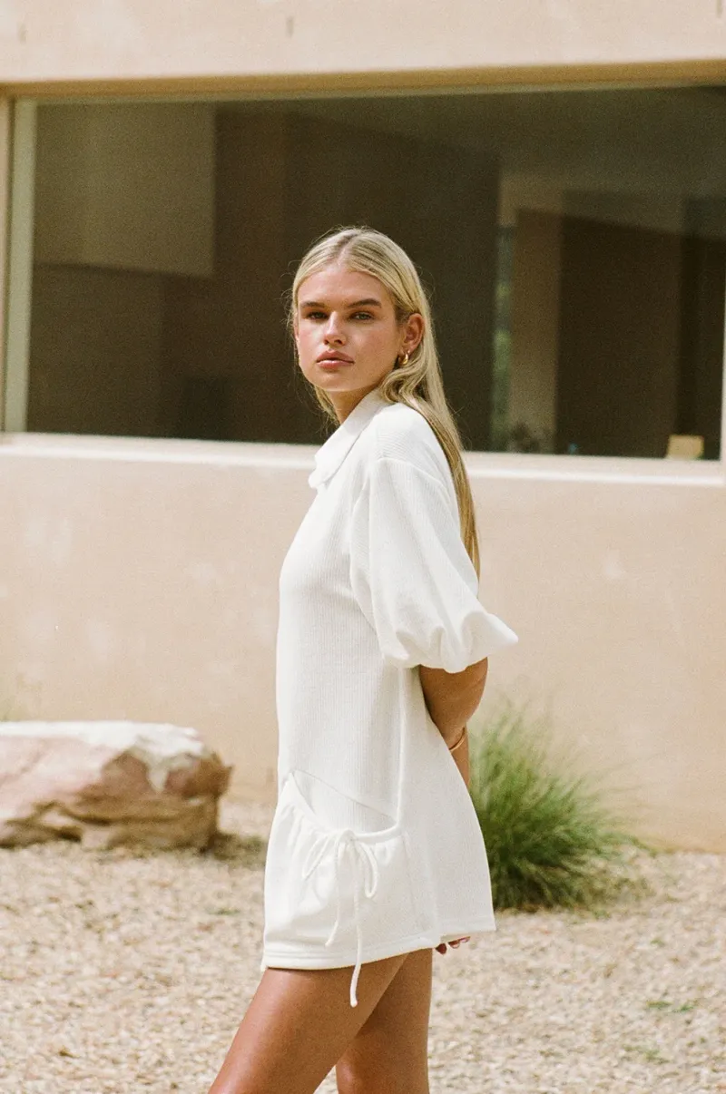 White Knit Playsuit - Image 4