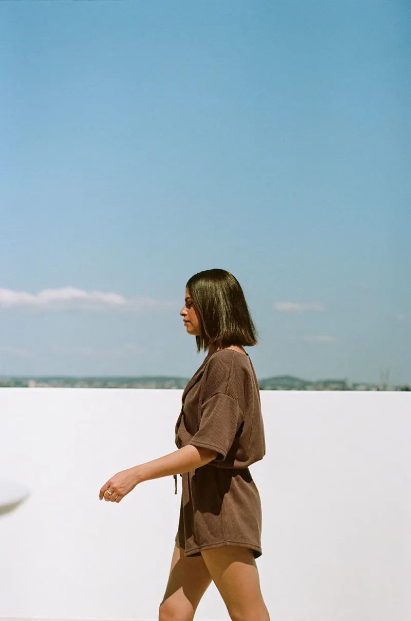 Chocolate Waffle Knit Playsuit - Image 5