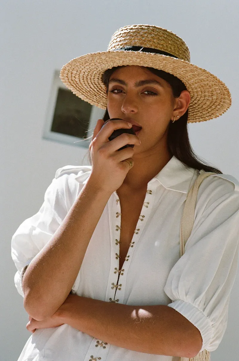 White Puff-Sleeve Playsuit - Image 2