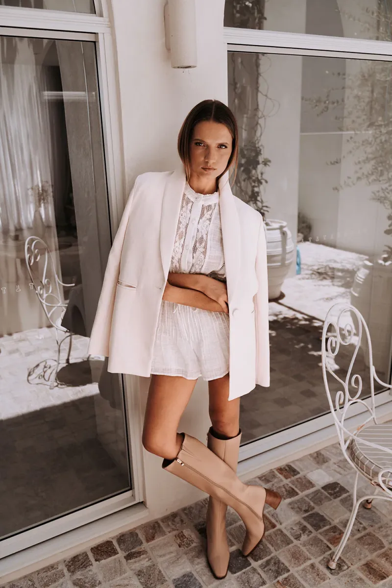 Off-White Ruffled Playsuit - Image 5