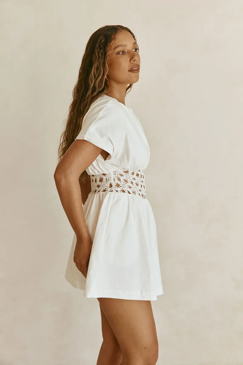 White Crochet Dress - Image 4