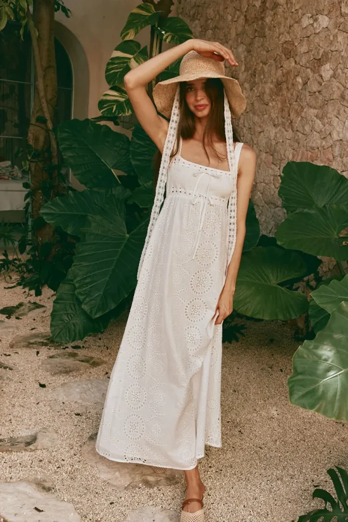 White Cutout Dress