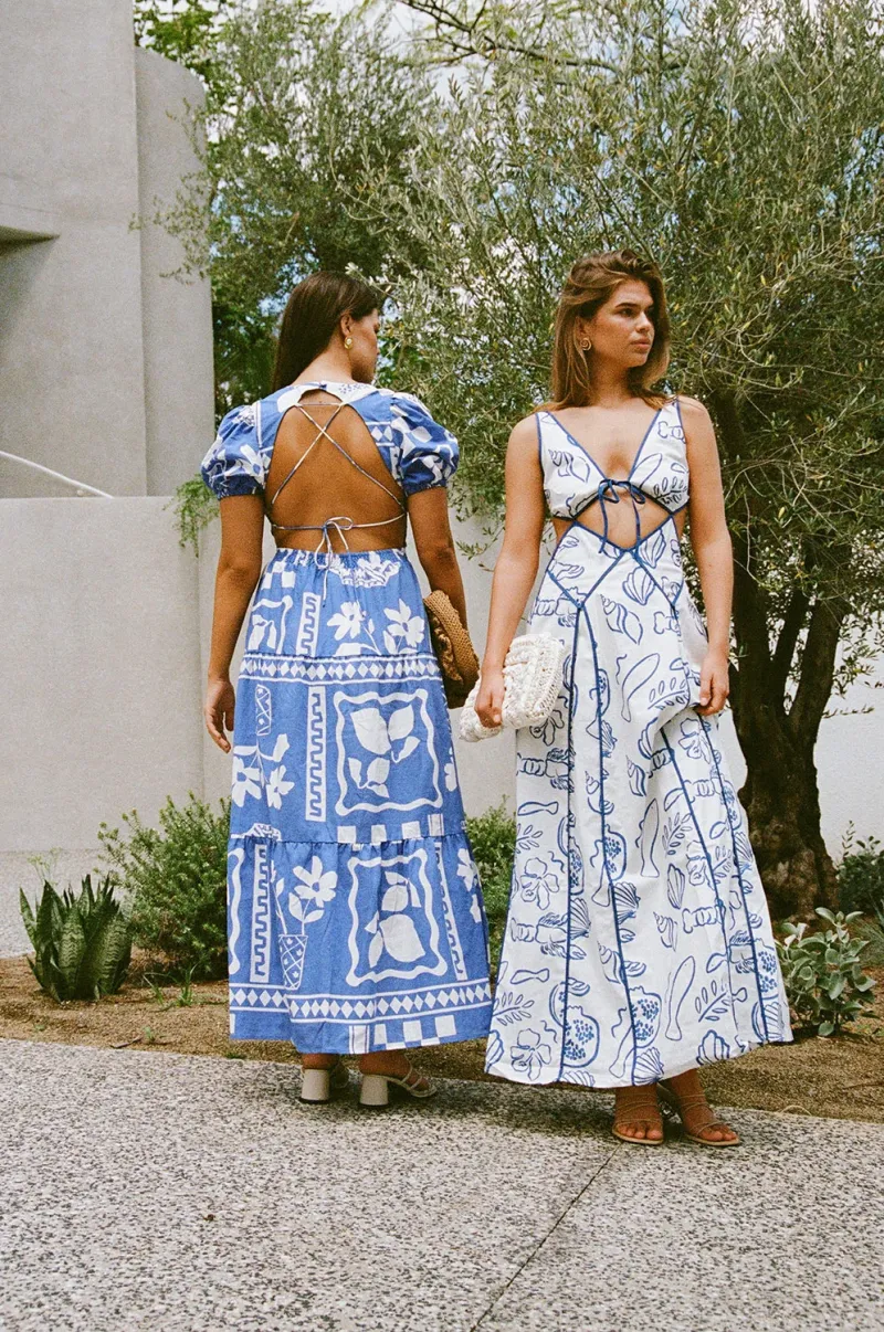 Blue Linen Dress - Image 5
