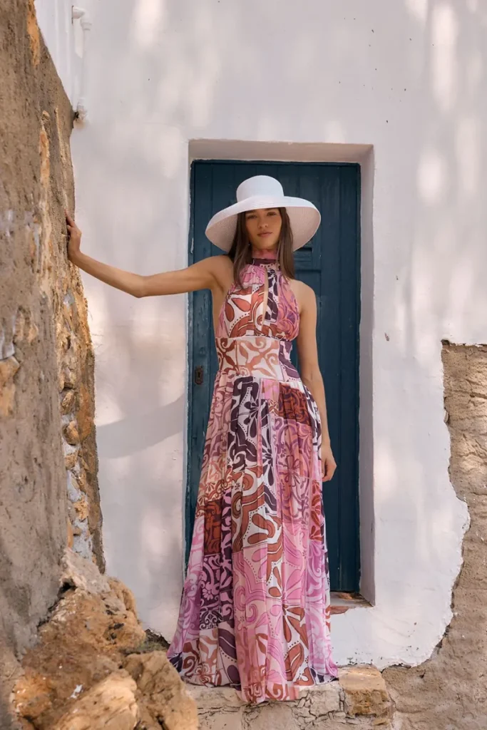 Pink Chiffon Dress