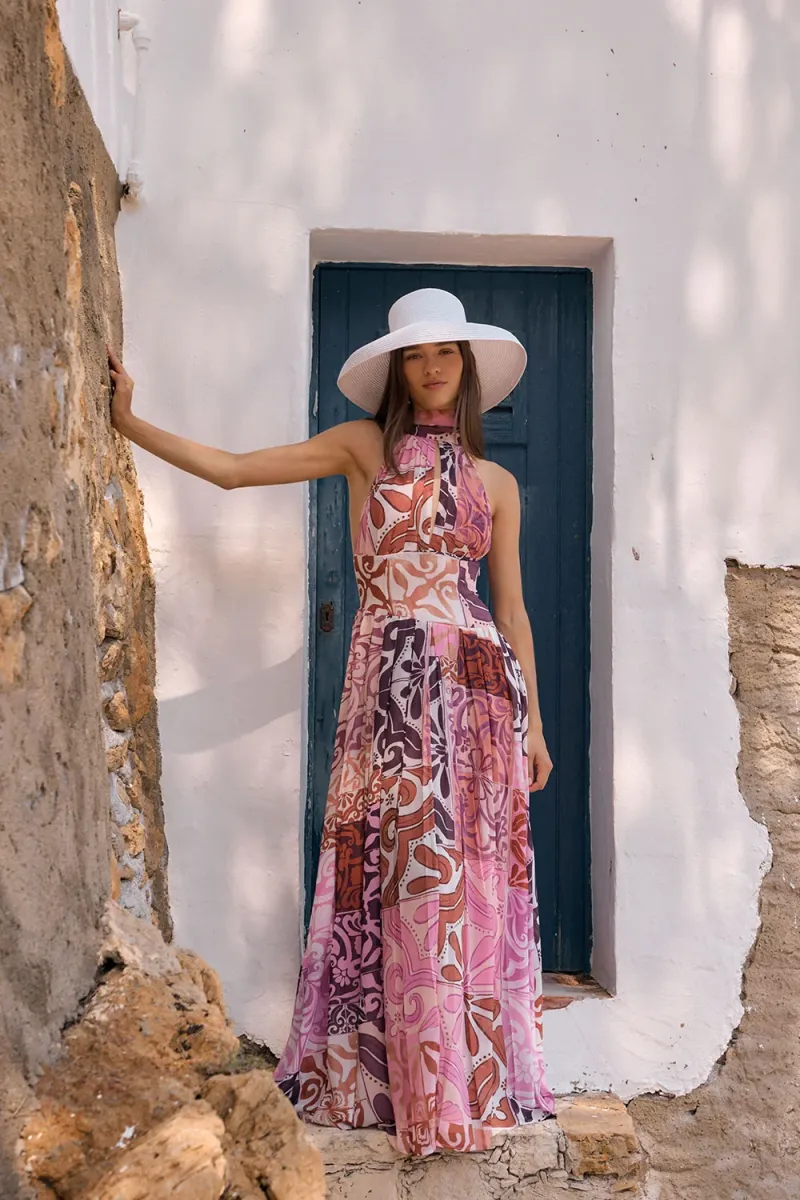 Pink Chiffon Dress