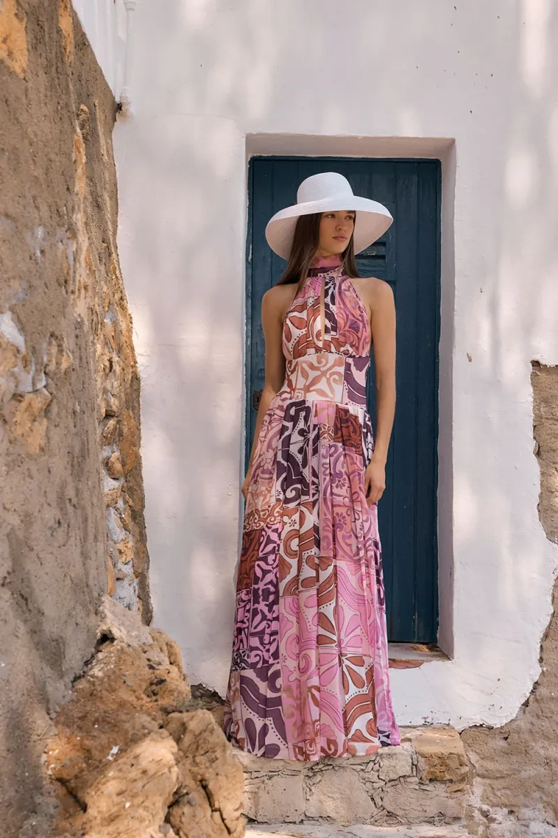 Pink Chiffon Dress - Image 2