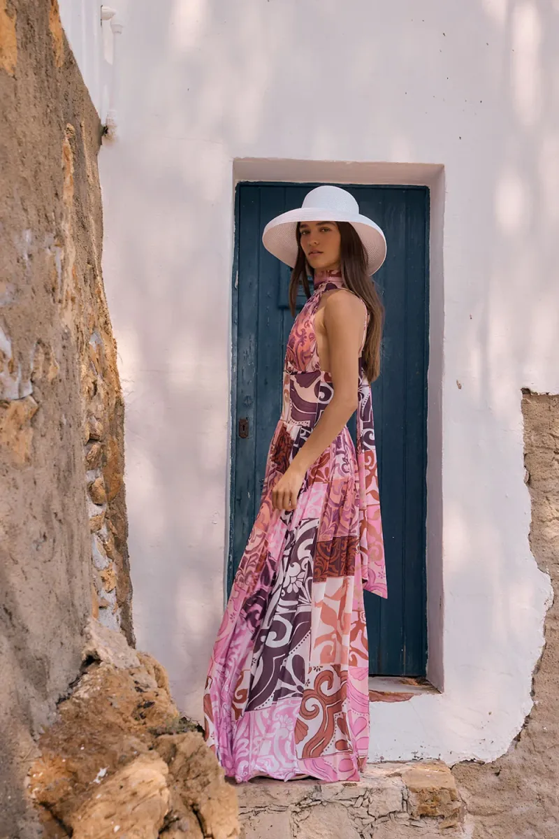 Pink Chiffon Dress - Image 4
