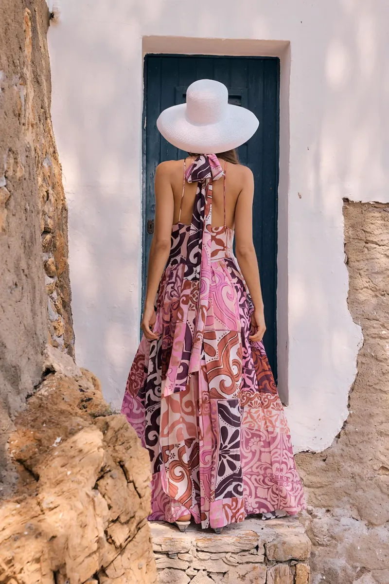 Pink Chiffon Dress - Image 5