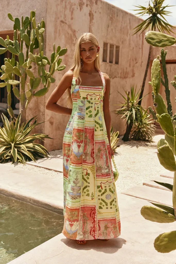 Green Linen Dress
