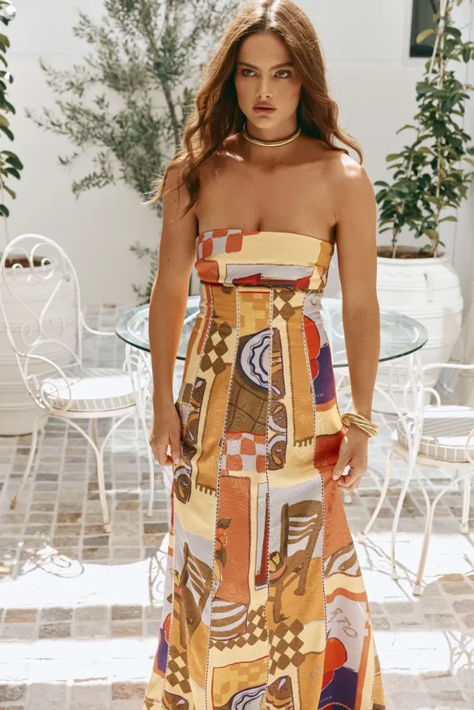 Yellow Viscose Dress