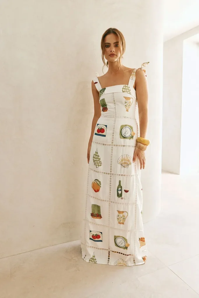 White Viscose Dress