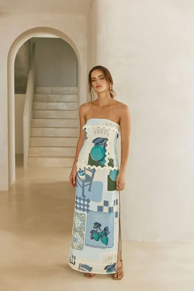 Blue Nylon Dress