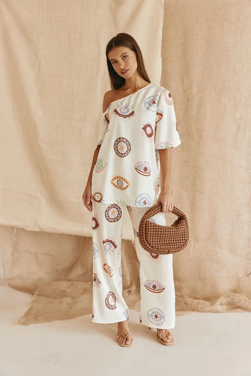 Cream Short-Sleeve Top - Image 3
