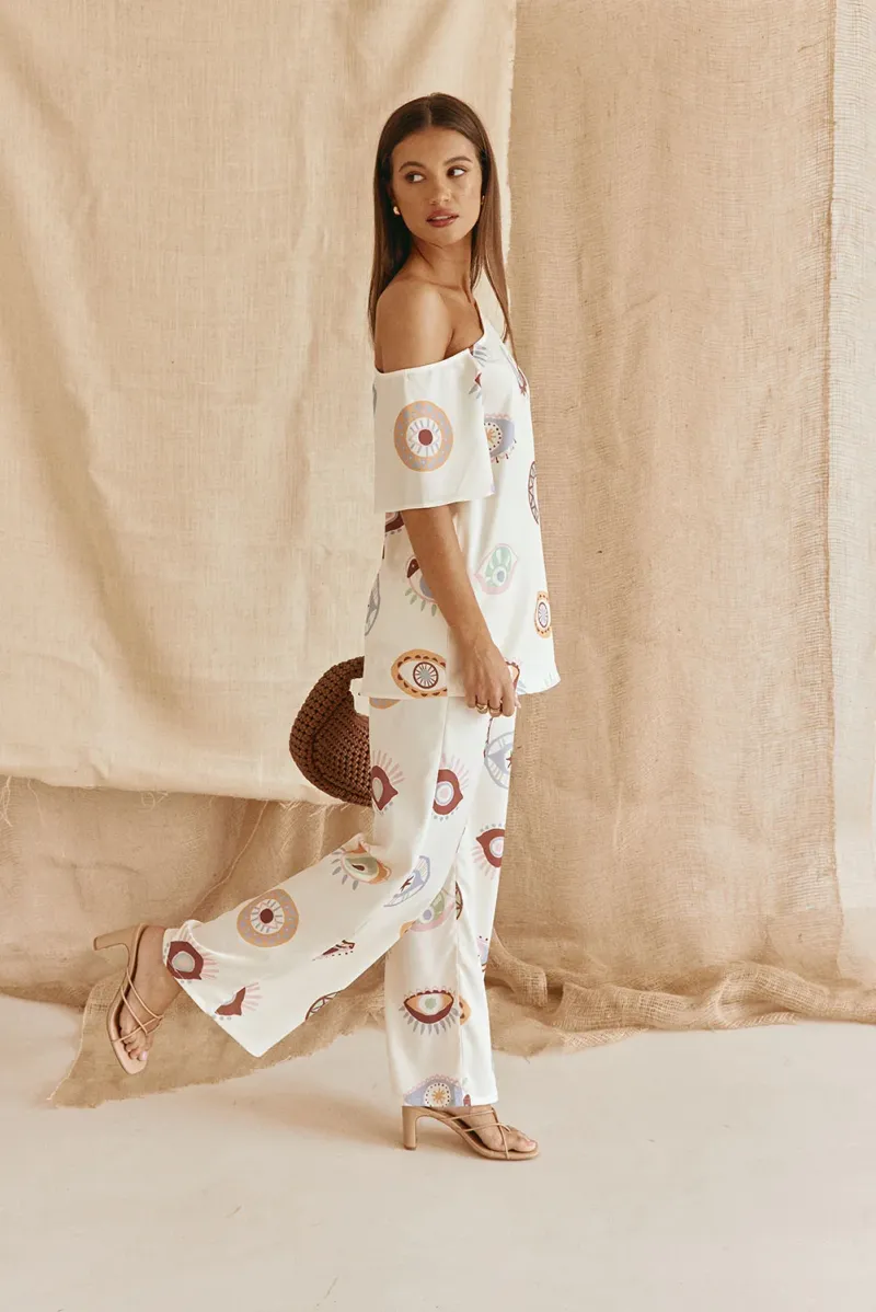 Cream Short-Sleeve Top - Image 4