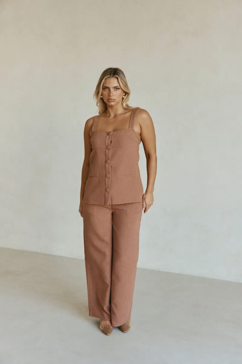 Orange Button-Front Top - Image 3