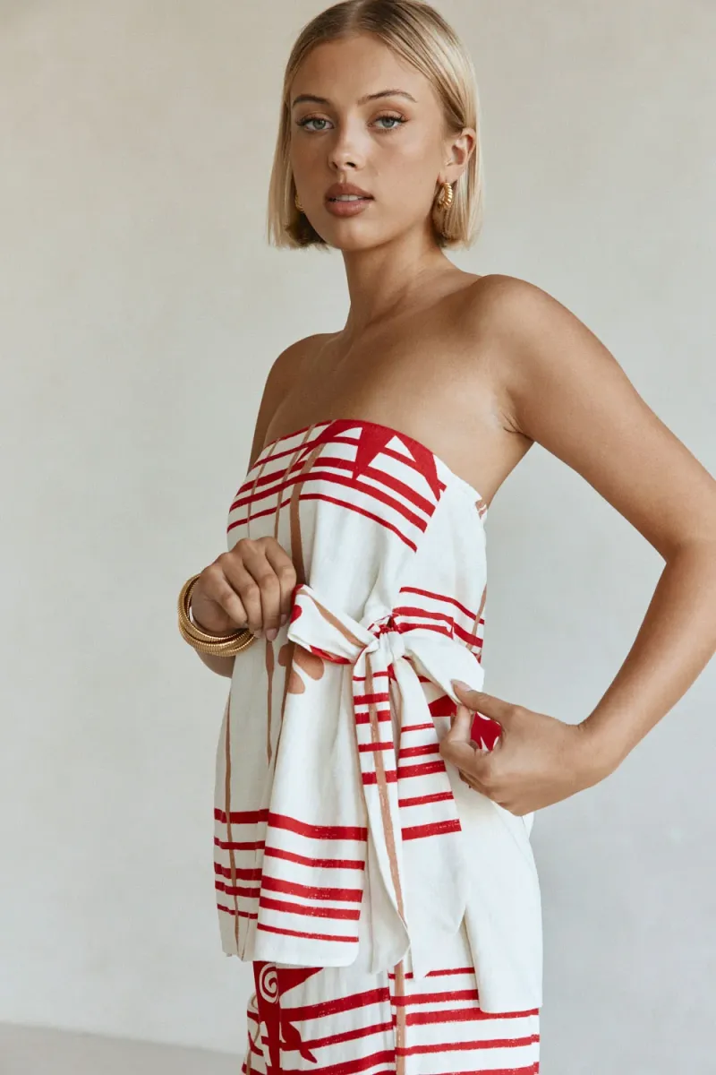 Cream Strapless Top - Image 4