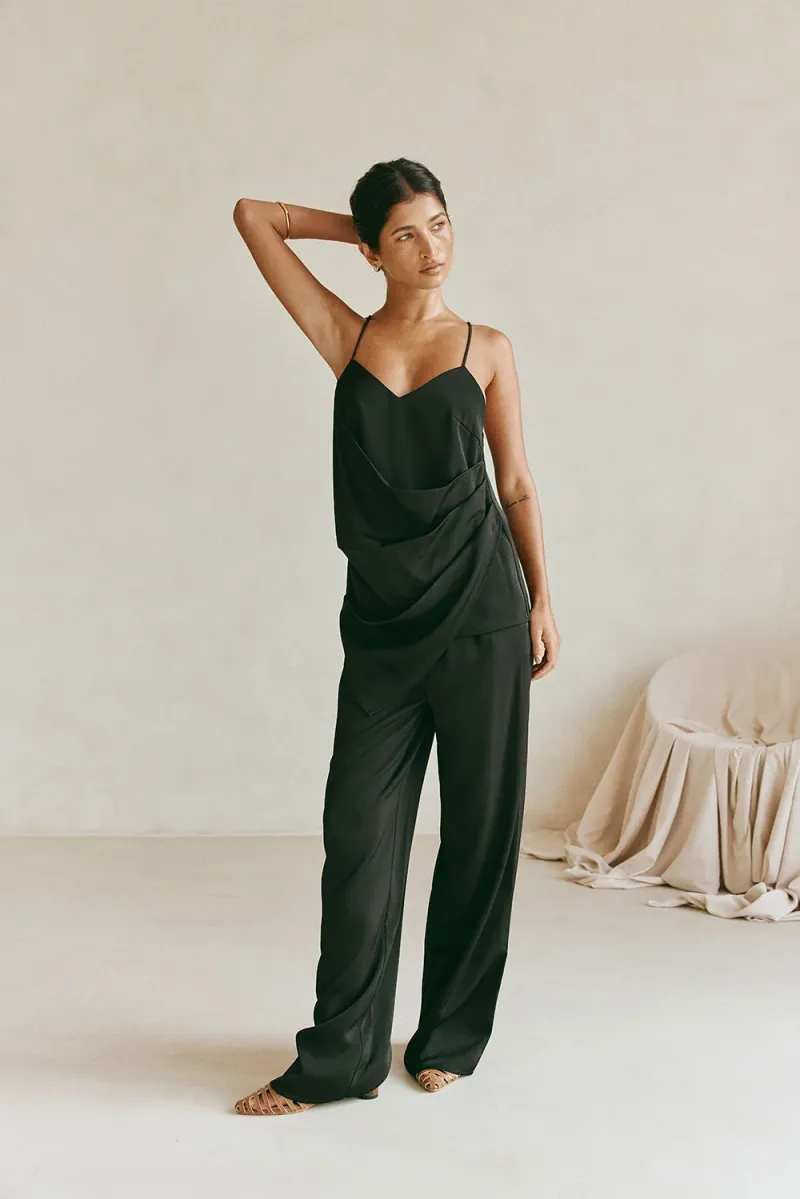 Black Resort Print Top - Image 2