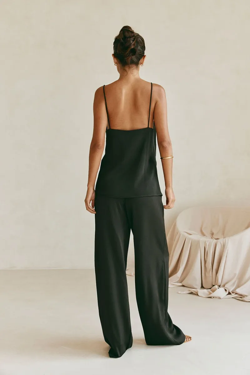 Black Resort Print Top - Image 5