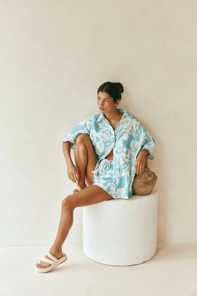 White Floral Top - Image 2