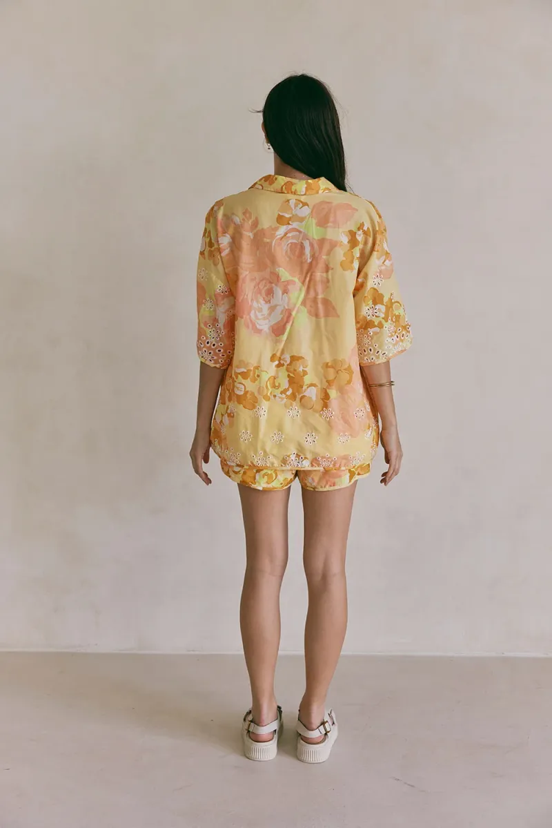 Orange Floral Top - Image 5