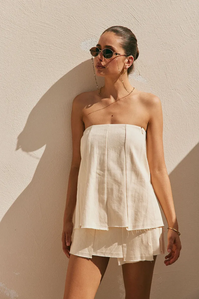 Cream Wrap Top - Image 2