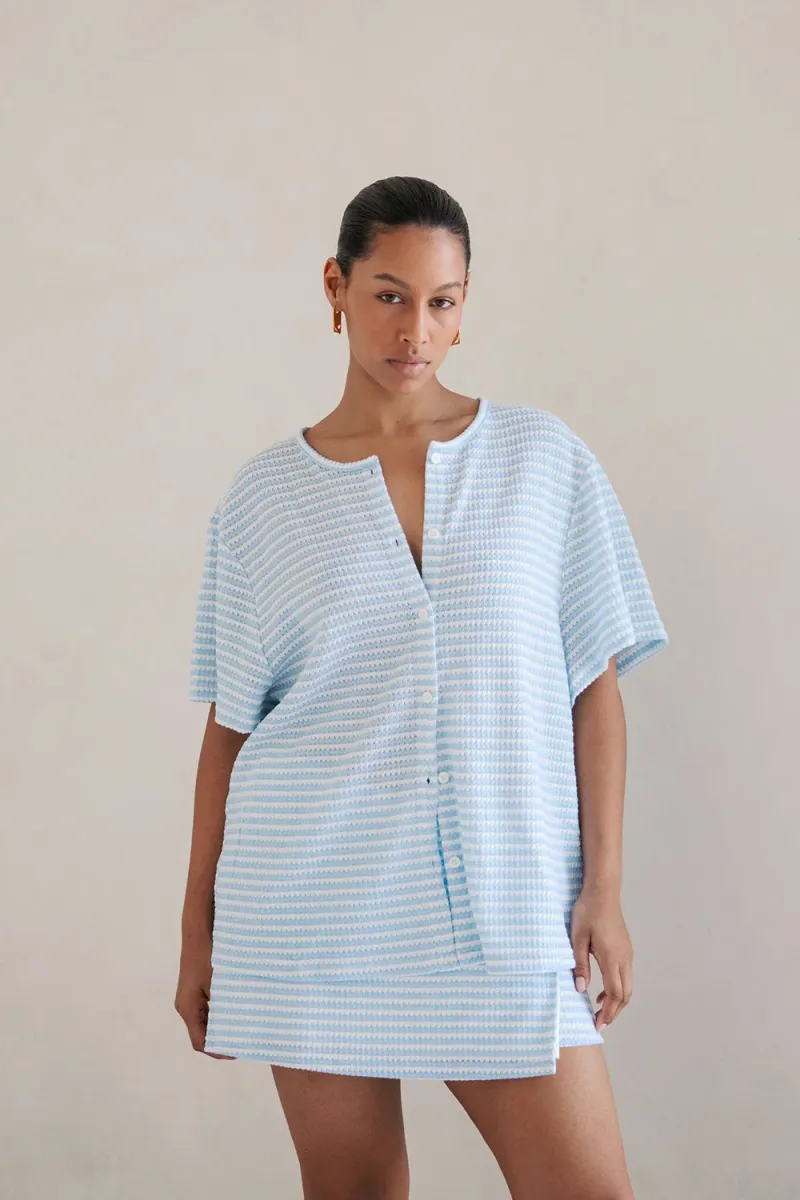 Blue Knit Top - Image 2