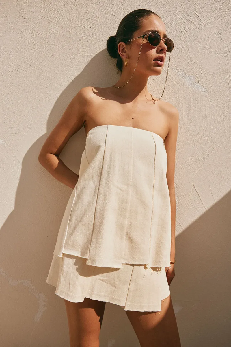 Cream Wrap Top - Image 3