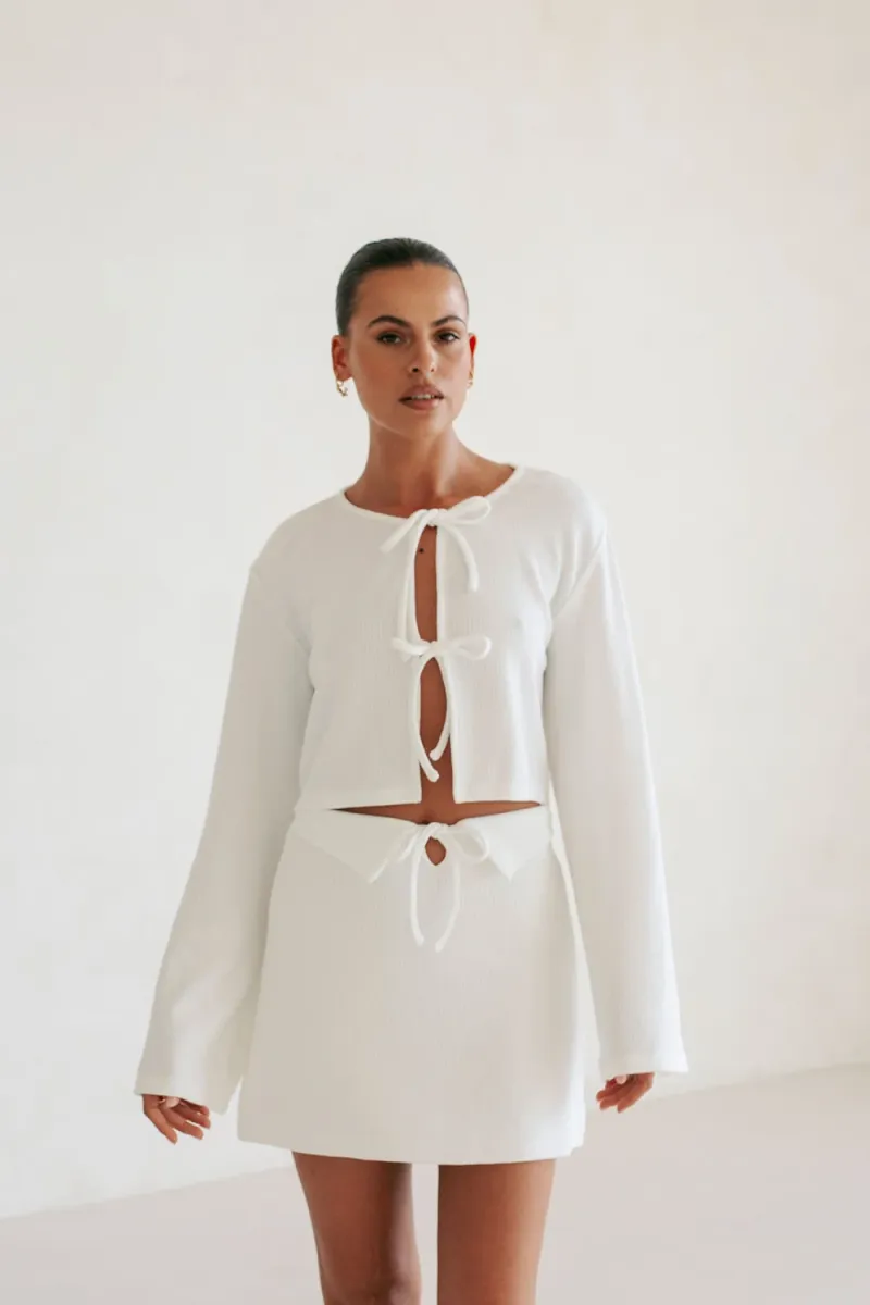 White High-Neck Top - Image 2