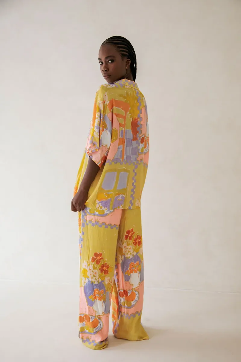 Yellow Resort Print Top - Image 4