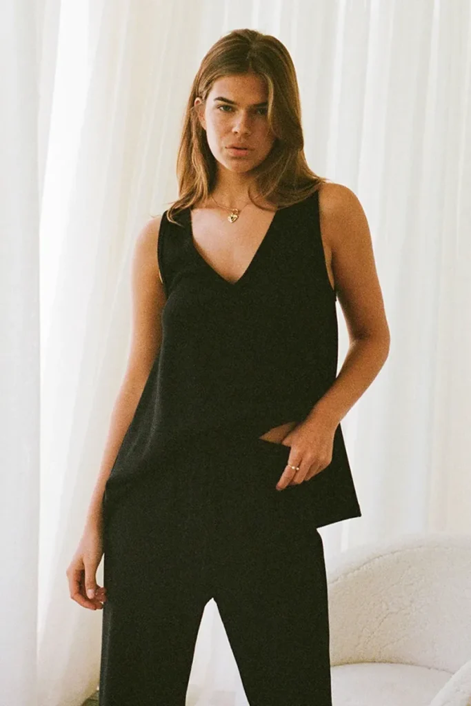 Black Knit Top