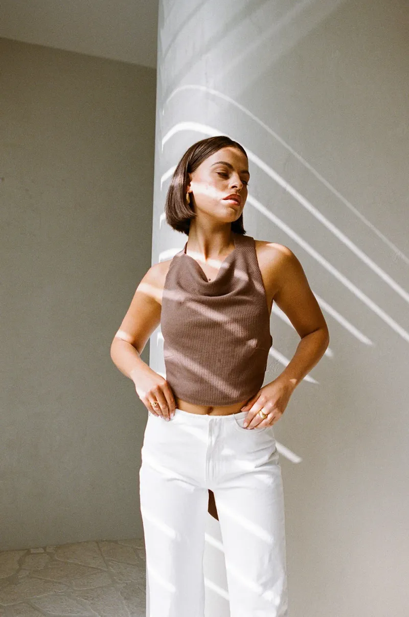 Brown Asymmetric Top - Image 2