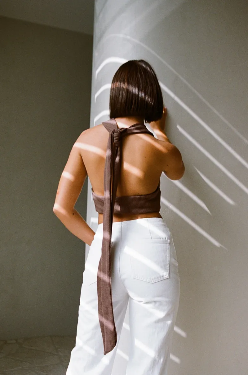 Brown Asymmetric Top - Image 4