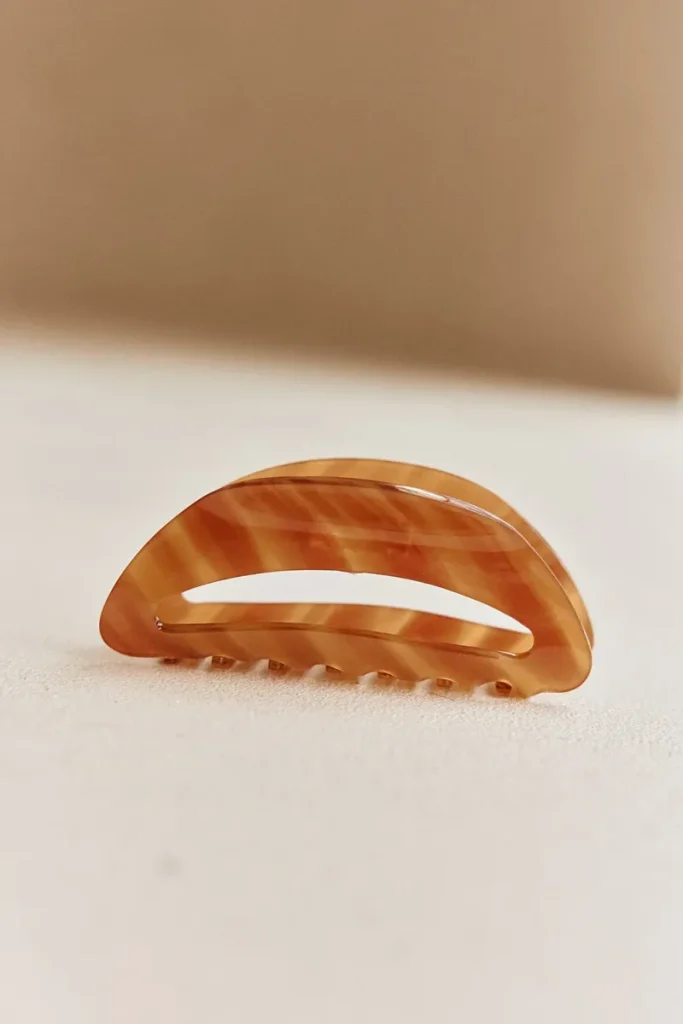 Brown Cutout Claw Clip