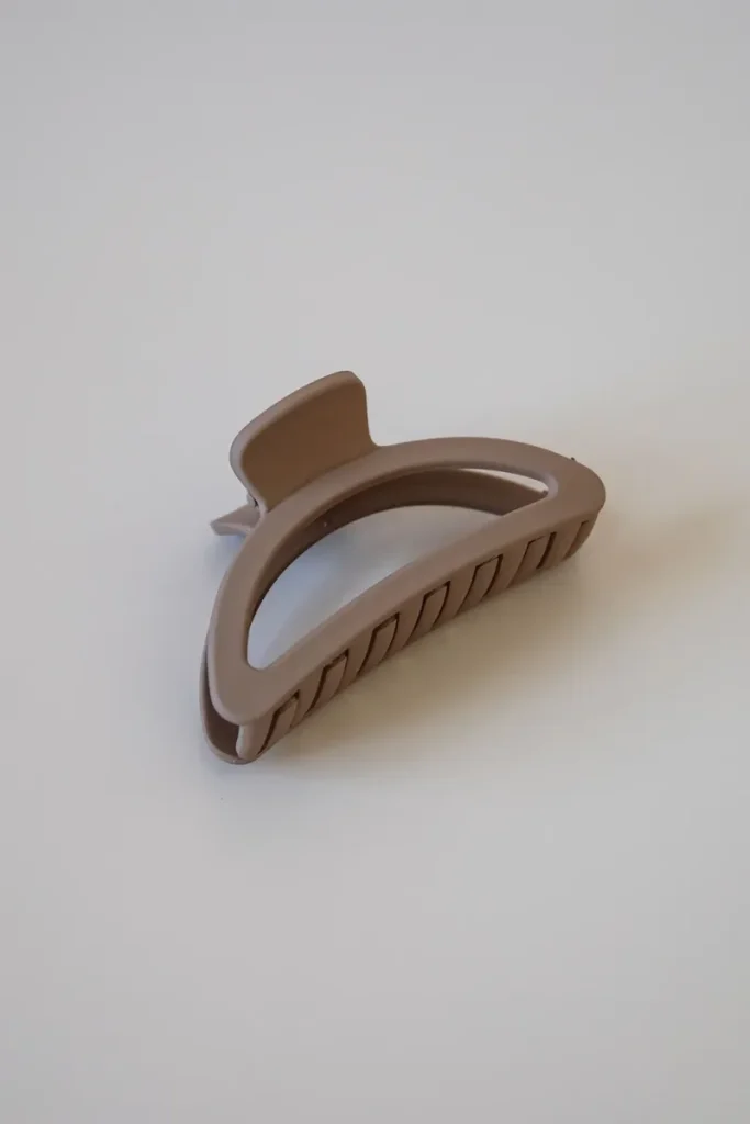 Chocolate Geometric Claw Clip