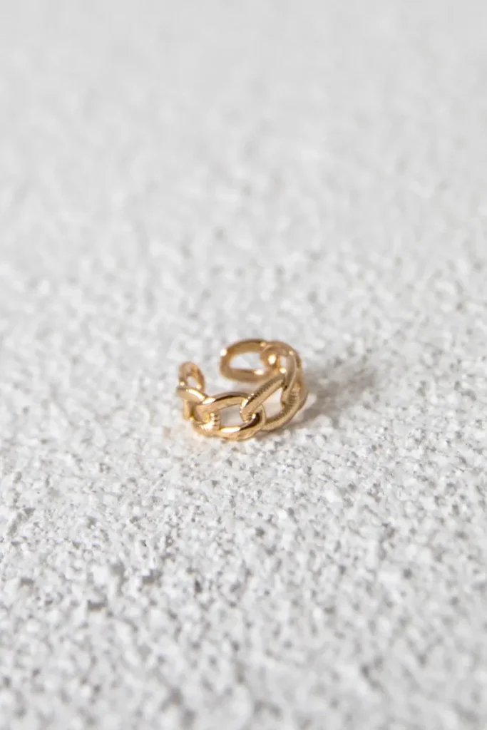 Gold Link Detail Ring
